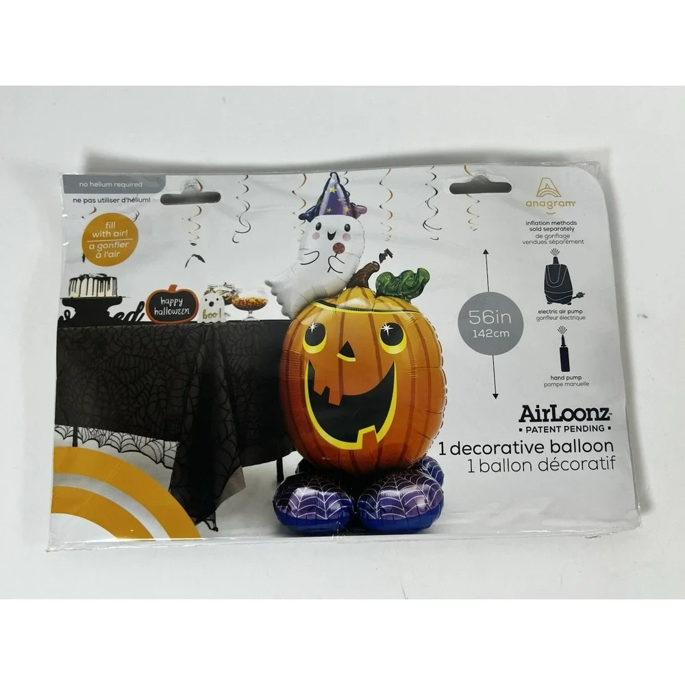 Anagram AirLoonz Pumpkin & Ghost Balloon 56